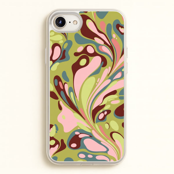 Green Marble Swirl Phone Case - iPhone 6 Plus / 7 Plus / 8 Plus / Standard