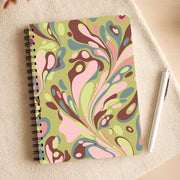Green Marble Swirl Notebook 3