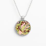 Green Marble Swirl Necklace 1