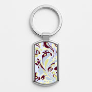 Soft Marble Swirl Luxury Keyring 1