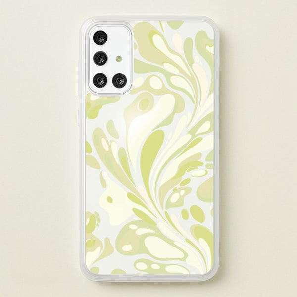 Pistachio Marble Swirl Phone Case - Galaxy A71 / Standard
