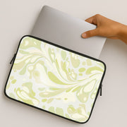 Pistachio Marble Swirl Laptop Sleeve 2