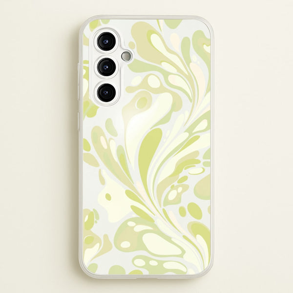 Pistachio Marble Swirl Phone Case - Galaxy A54 / Standard