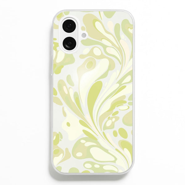 Pistachio Marble Swirl Phone Case - iPhone 16 / Standard