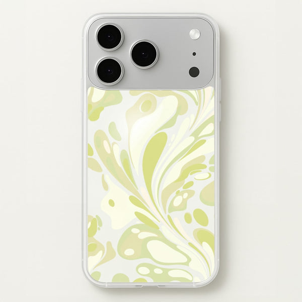 Pistachio Marble Swirl Phone Case - iPhone 17 Pro / Standard