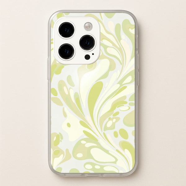 Pistachio Marble Swirl Phone Case - iPhone 15 Pro / Standard