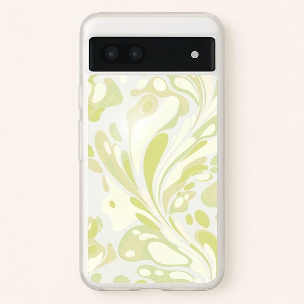 Pistachio Marble Swirl Phone Case - Google Pixel 7a / Standard