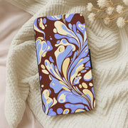 Blue, Yellow & Brown Marble Swirl Flip / Wallet Phone Case 5