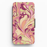 Marble Swirl Wallet Phone Cases