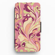 Rose Marble Swirl Flip / Wallet Phone Case 1
