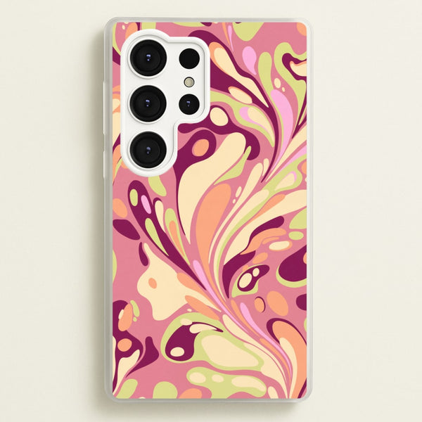 Rose Marble Swirl Phone Case - Galaxy S25 Ultra / Standard