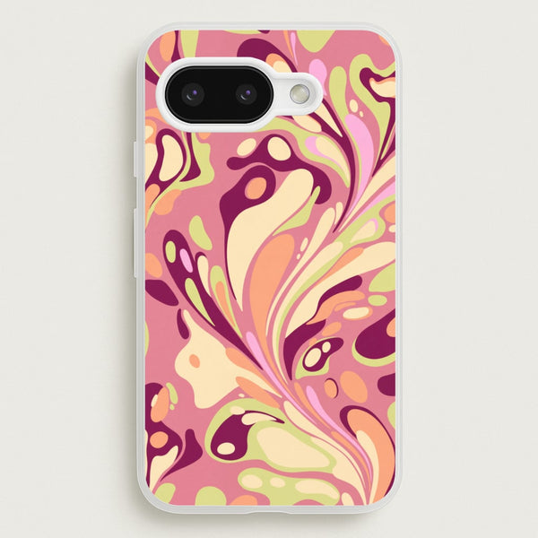 Rose Marble Swirl Phone Case - Google Pixel 9a / Standard