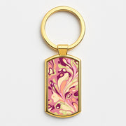 Rose Marble Swirl Luxury Keyring 3