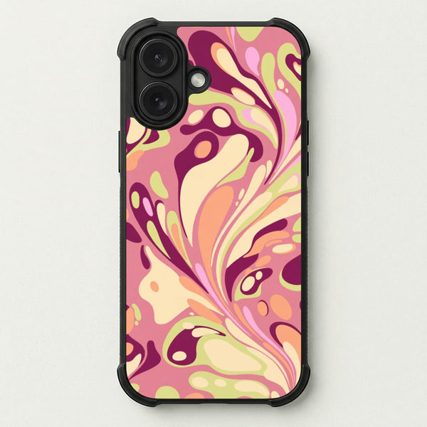 Rose Marble Swirl Phone Case — Bumper case