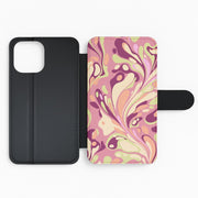 Rose Marble Swirl Flip / Wallet Phone Case 2