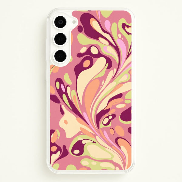 Rose Marble Swirl Phone Case - Galaxy S23 / Standard