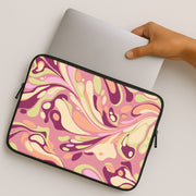 Rose Marble Swirl Laptop Sleeve 2
