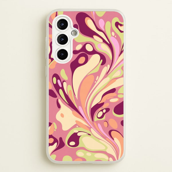 Rose Marble Swirl Phone Case - Galaxy A54 / Standard