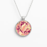 Rose Marble Swirl Necklace 1