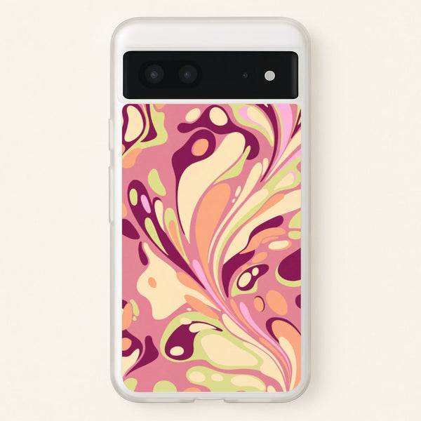 Rose Marble Swirl Phone Case - Google Pixel 7 / Standard