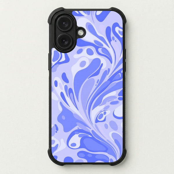 Periwinkle Marble Swirl Phone Case — Bumper case