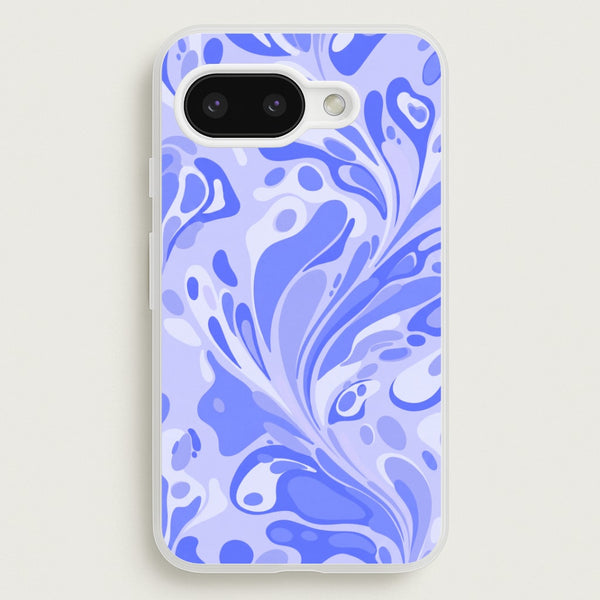 Periwinkle Marble Swirl Phone Case - Google Pixel 9a / Standard