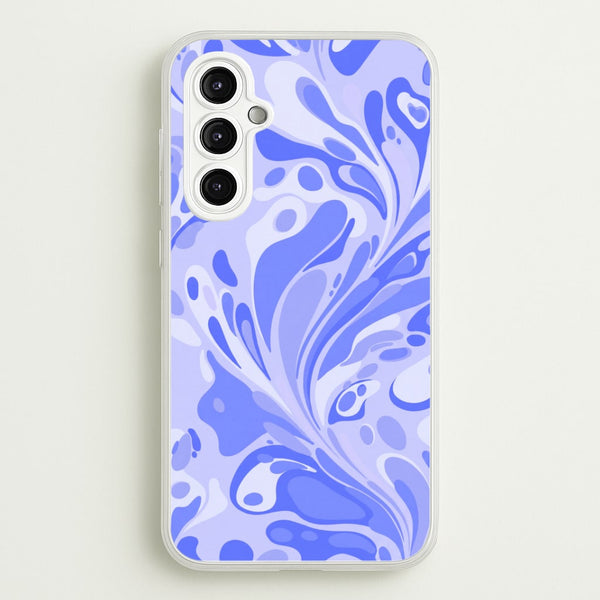 Periwinkle Marble Swirl Phone Case - Galaxy A14 / Standard