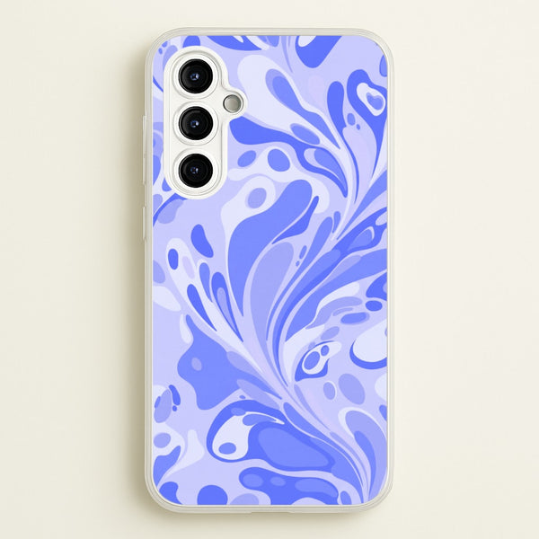 Periwinkle Marble Swirl Phone Case - Galaxy A54 / Standard