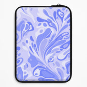Periwinkle Marble Swirl Laptop Sleeve 1