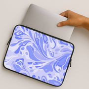 Periwinkle Marble Swirl Laptop Sleeve 2