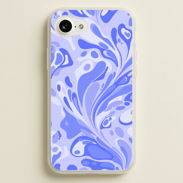 Periwinkle Marble Swirl Phone Case - iPhone 16e / Standard
