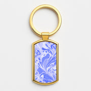 Periwinkle Marble Swirl Luxury Keyring 3