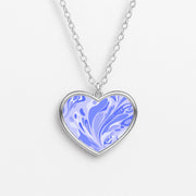 Periwinkle Marble Swirl Necklace 3