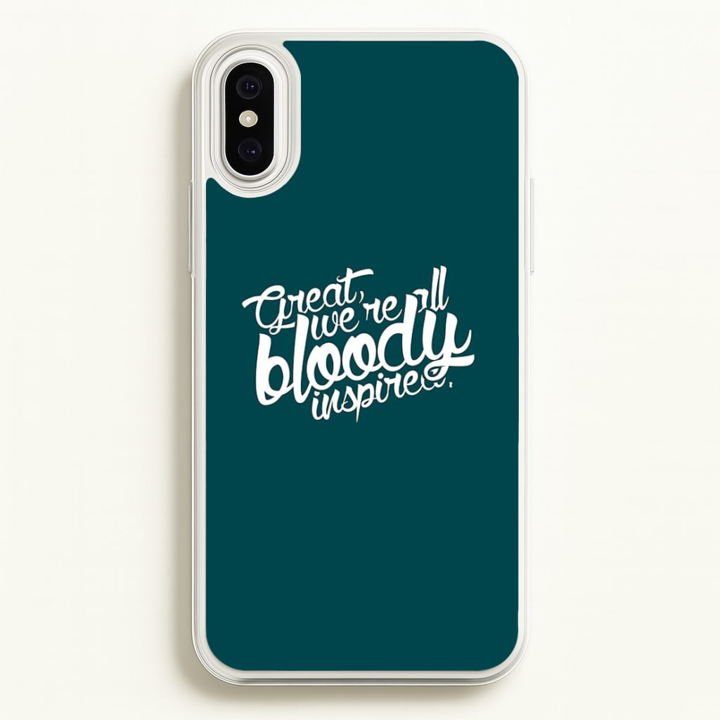 Great, We're All Bloody Inspired - Maze  - Maze Runner Phone Case for iPhone XS Max