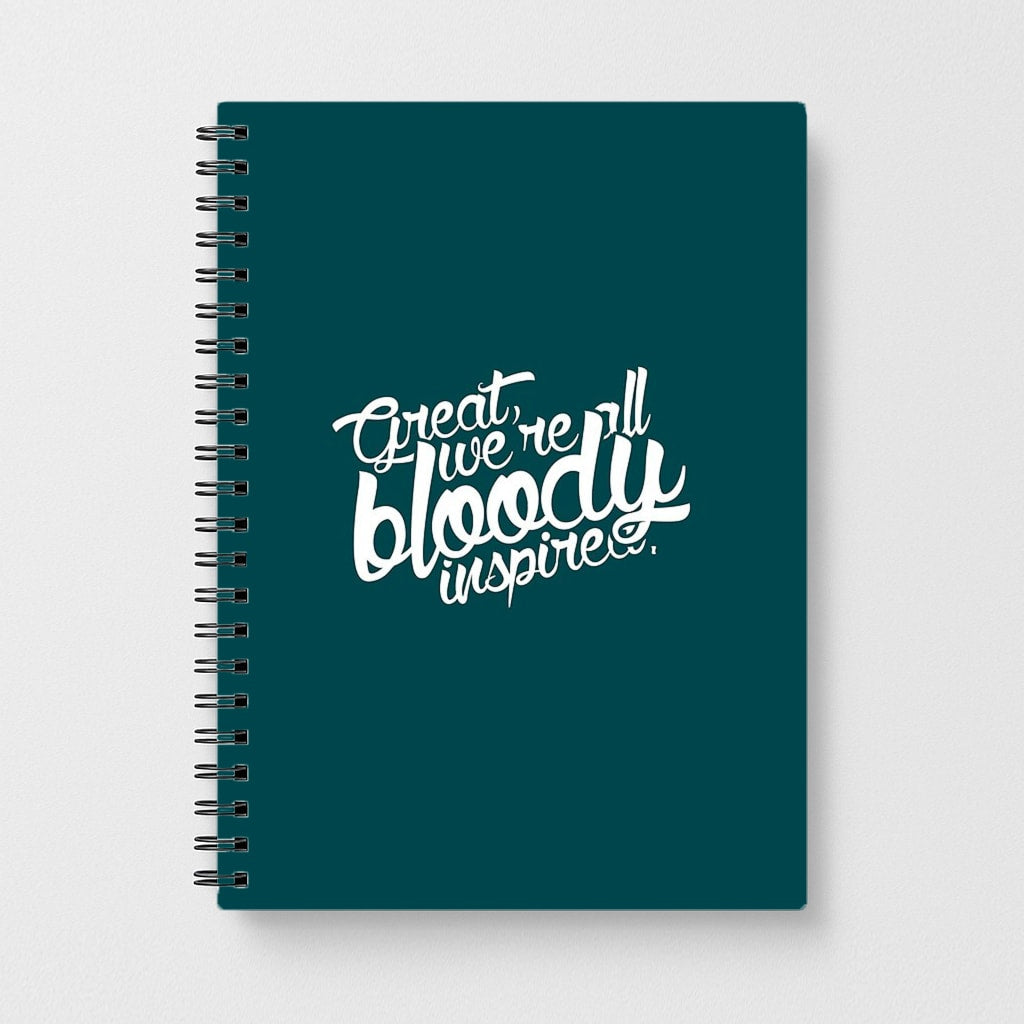 Great, We're All Bloody Inspired - Maze Notebook