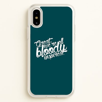 Great, We're All Bloody Inspired - Maze  - Maze Runner Phone Case for iPhone X / XS