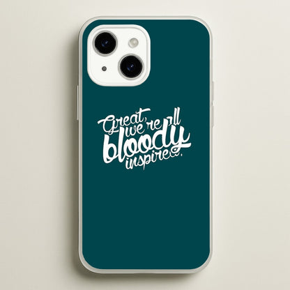 Great, We're All Bloody Inspired - Maze  - Maze Runner Phone Case for iPhone 14 Plus