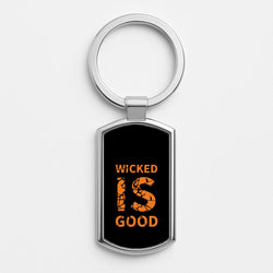Wicked Is Good - Maze Silver Keyring
