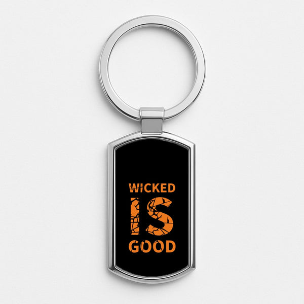 Wicked Is Good - Maze Silver Keyring