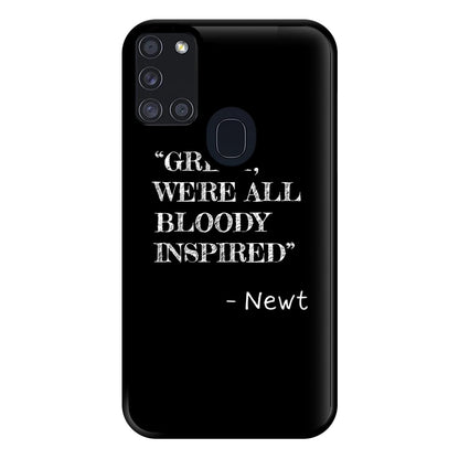 Great, We're All Bloody Inspired - Newt Phone Case for Galaxy A21s