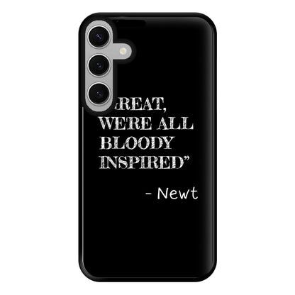 Great, We're All Bloody Inspired - Newt Phone Case for Galaxy S24FE