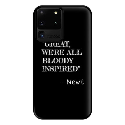 Great, We're All Bloody Inspired - Newt Phone Case for Galaxy S20 Ultra