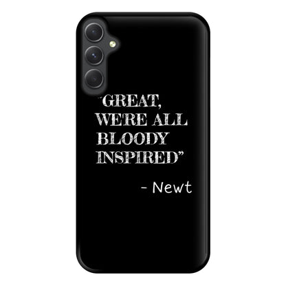 Great, We're All Bloody Inspired - Newt Phone Case for Galaxy A14