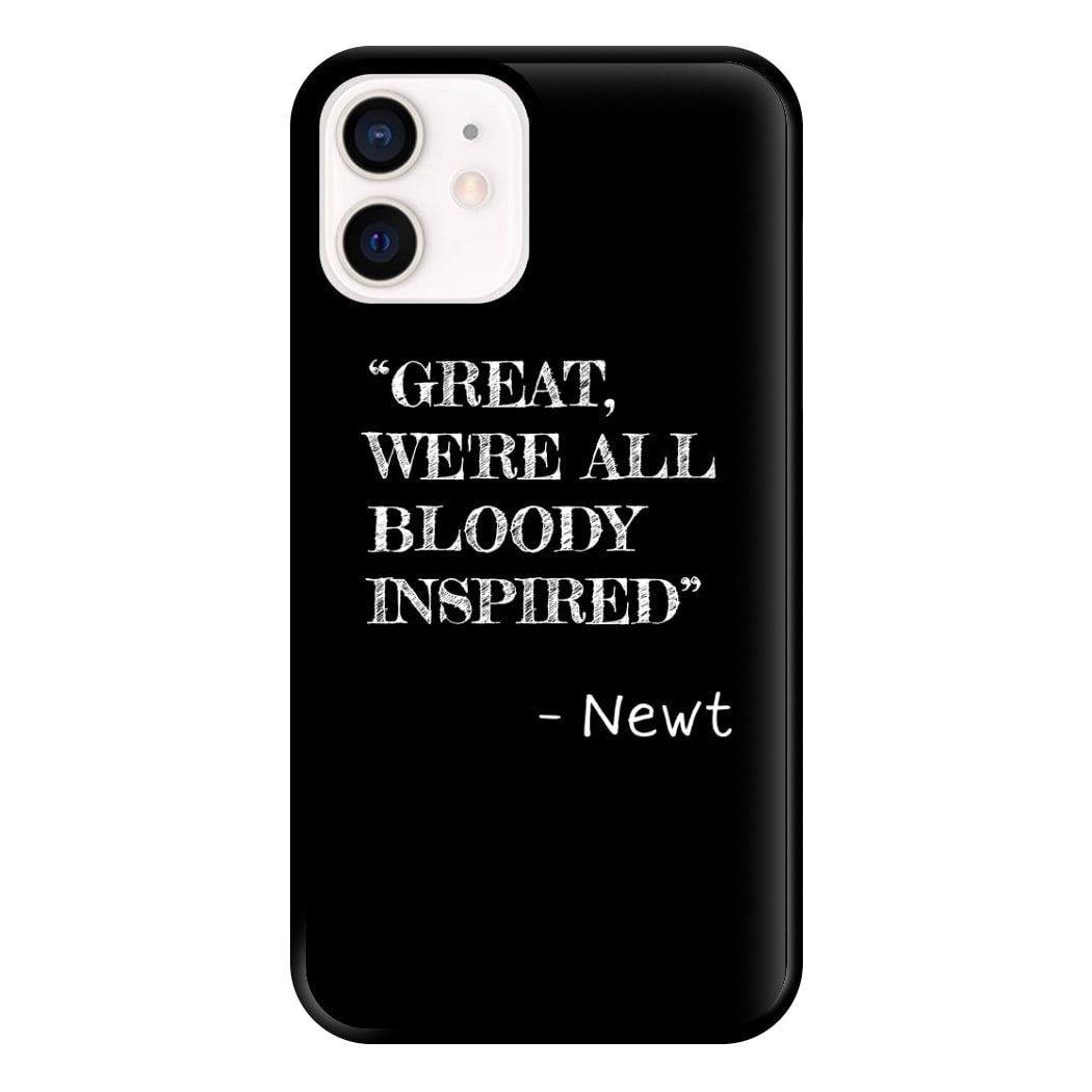 Great, We're All Bloody Inspired - Newt Phone Case for iPhone 13 Mini