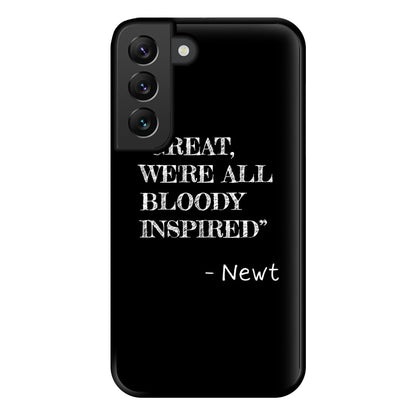 Great, We're All Bloody Inspired - Newt Phone Case for Galaxy S22 Plus