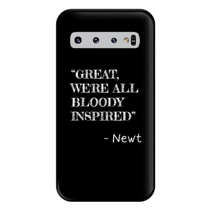 Great, We're All Bloody Inspired - Newt Phone Case for Galaxy S10 Plus