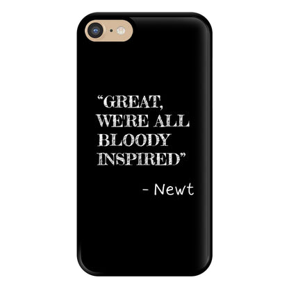 Great, We're All Bloody Inspired - Newt Phone Case for iPhone 6 / 7 / 8 / SE