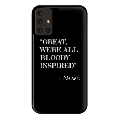 Great, We're All Bloody Inspired - Newt Phone Case for Galaxy A71