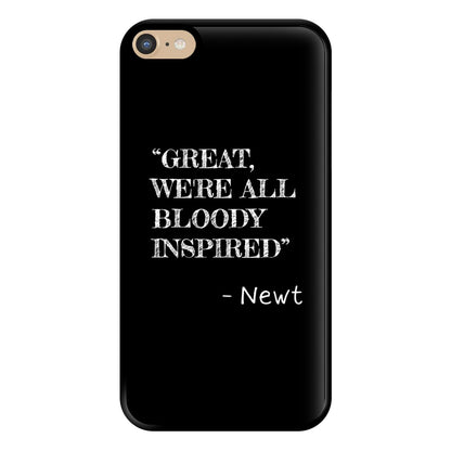 Great, We're All Bloody Inspired - Newt Phone Case for iPhone 6 Plus / 7 Plus / 8 Plus