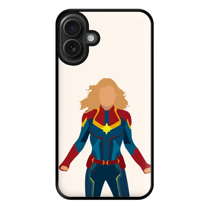 Captain Marvel Phone Case for iPhone 16 Plus